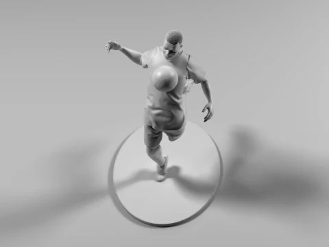 Jogador de futebol 05 ChestTrap 02 Modelo de Impressão 3D