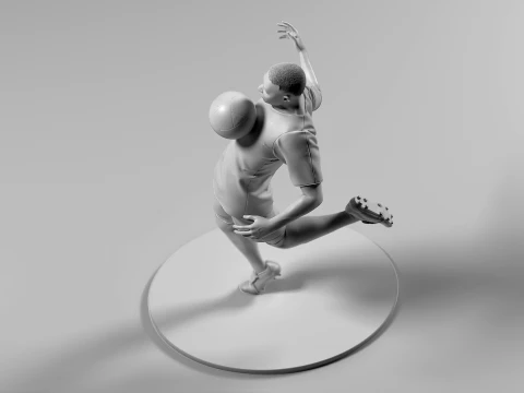 Jogador de futebol 05 ChestTrap 02 Modelo de Impressão 3D