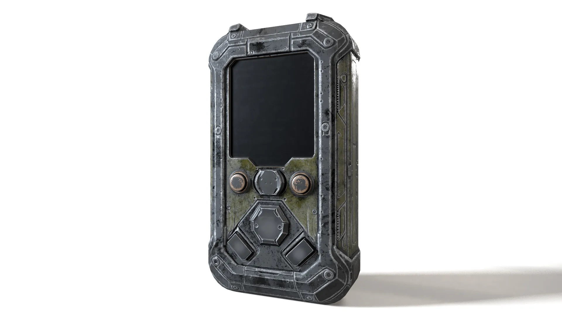 Post Apocalyptic Smartphone 01 PBR 3D Model .c4d .max .obj .3ds .fbx .stl .blend 