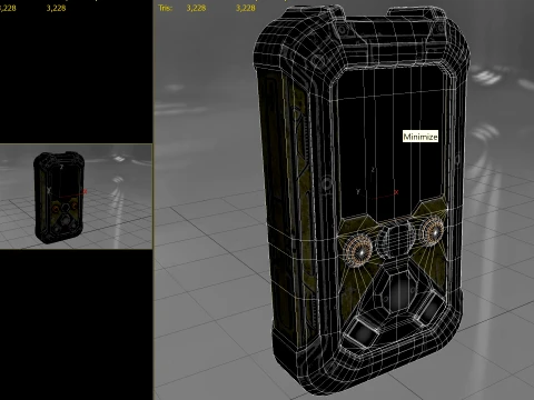 Post Apocalyptic Smartphone 01 PBR 3D Model