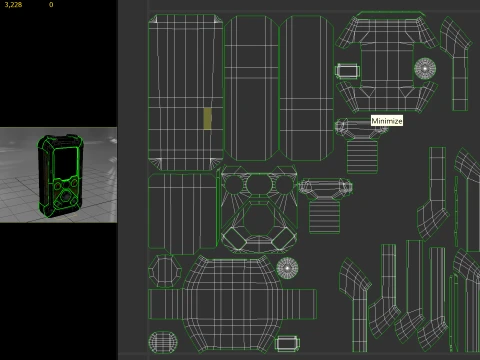 Post Apocalyptic Smartphone 01 PBR 3D Model