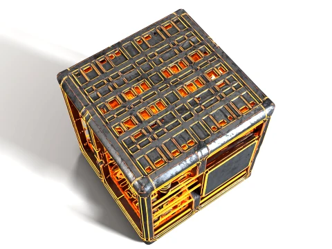 Energy Cube 01 PBR 3D Model