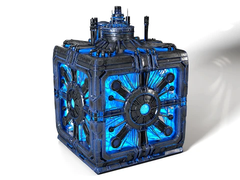 エナジーキューブ02 PBR 3Dモデル