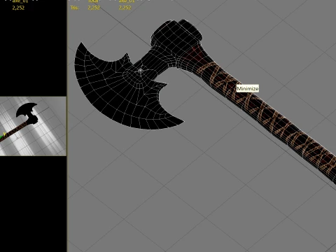 Axe 01 PBR 3D Model
