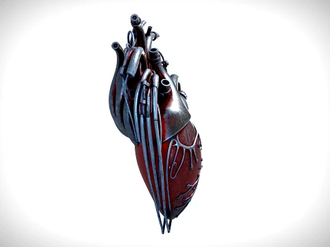 Cyber Heart 01 PBR 3D Model