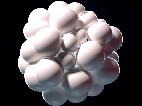 Bubbles Logo Revealer Alembic 3D Model