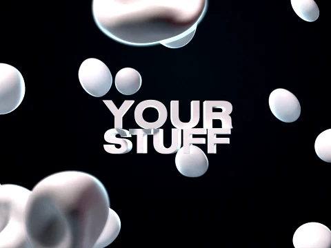 Bubbles Logo Revealer Alembic 3D Model