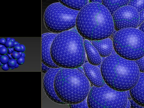 Bubbles Logo Revealer Alembic 3D Model