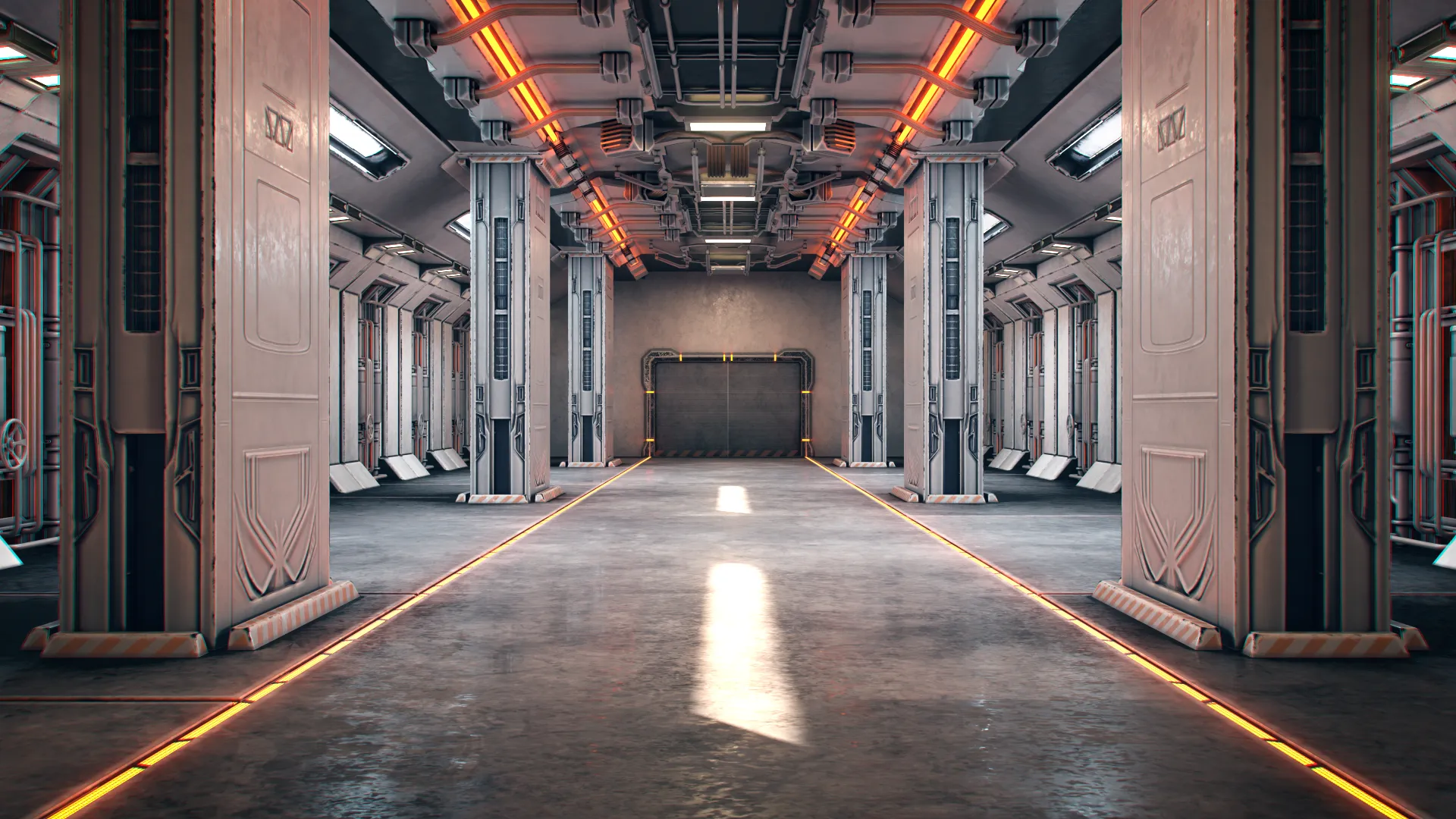 Hangar 09 PBR 3D Model .c4d .max .obj .3ds .fbx .stl .blend