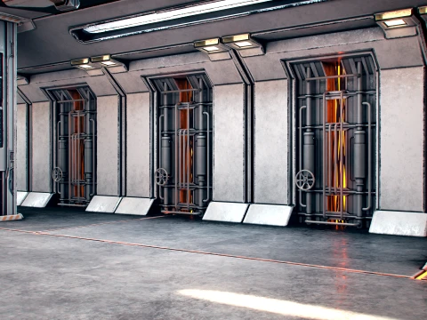 Hangar 09 PBR 3D Model