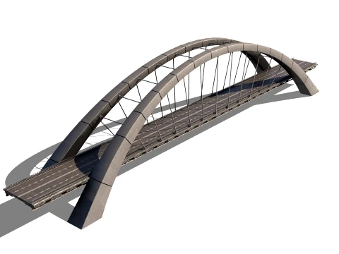 Bridge Arc 01 PBR 3D Model