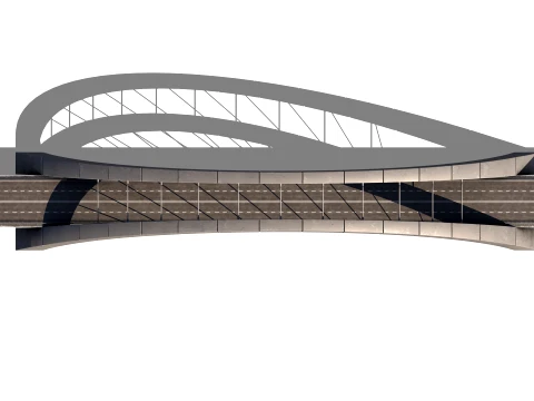 Bridge Arc 01 PBR 3D Model