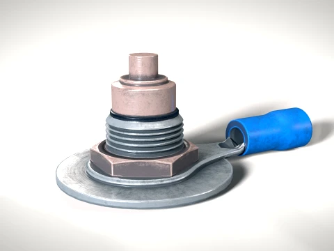 Power Connector 01 PBR Modèle 3D