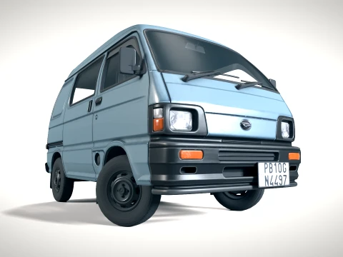 Hijet minivan PBR 3D Model