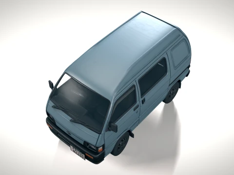 Hijet minivan PBR 3D Model
