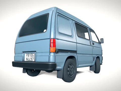 Hijet minivan PBR 3D Model