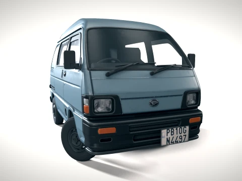 Hijet minivan PBR 3D Model