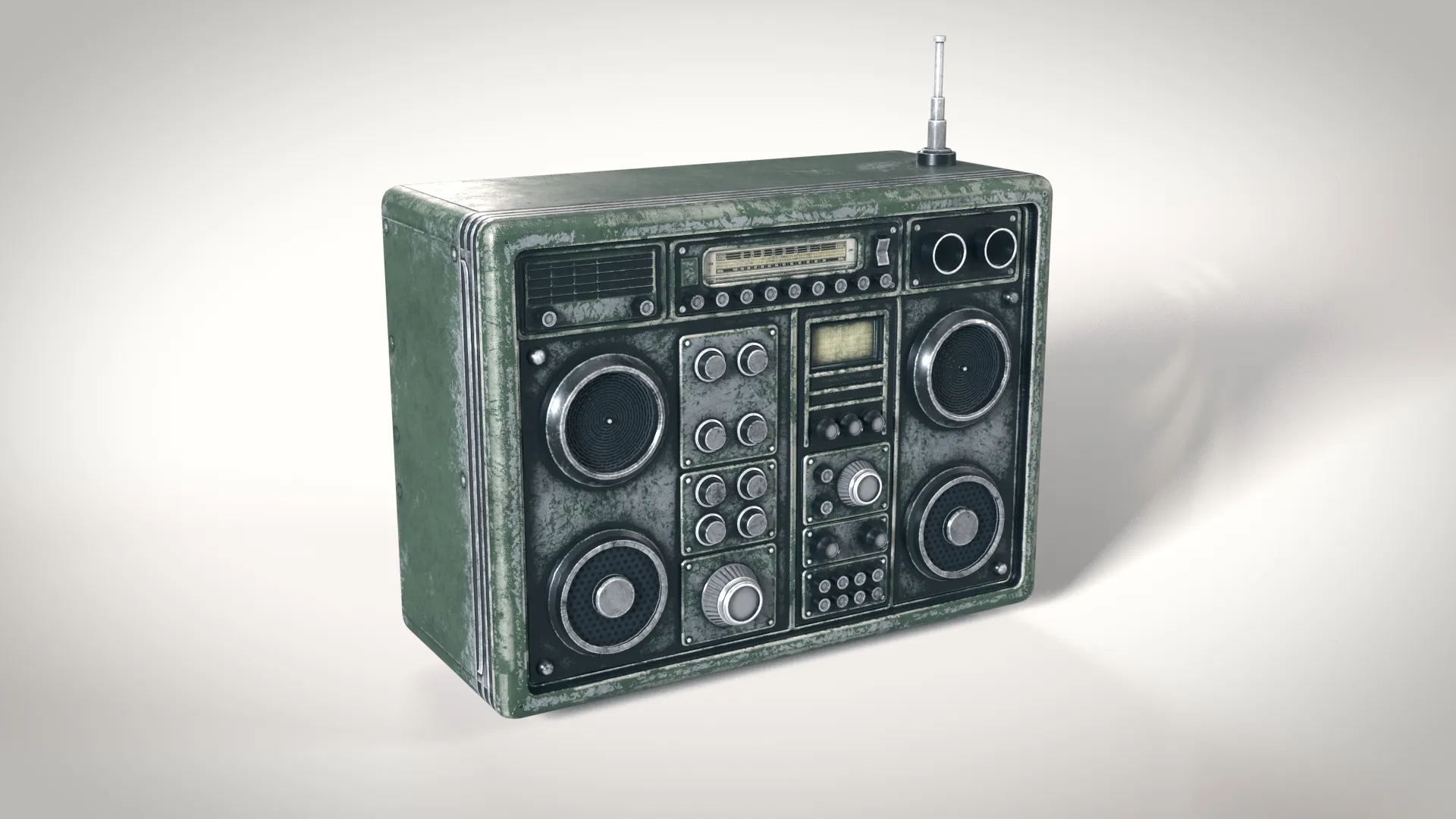 Old Radiostation 01 PBR 3D Model .c4d .max .obj .3ds .fbx .stl .blend 