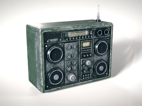 Old Radiostation 01 PBR Modello 3D