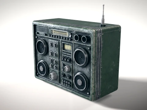 Old Radiostation 01 PBR 3D Model