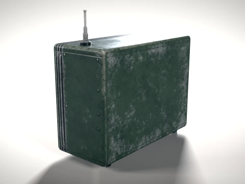 Old Radiostation 01 PBR 3D Model