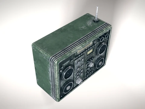 Old Radiostation 01 PBR 3D Model