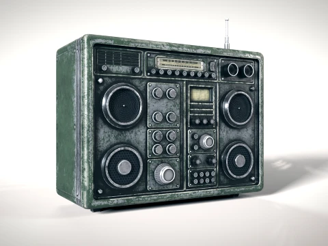 Old Radiostation 01 PBR 3D Model