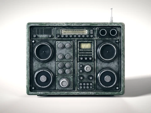 Old Radiostation 01 PBR 3D Model