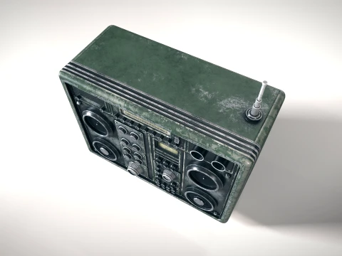 Old Radiostation 01 PBR 3D Model