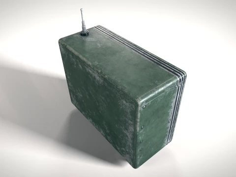 Old Radiostation 01 PBR 3D Model