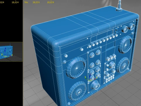 Old Radiostation 01 PBR 3D Model