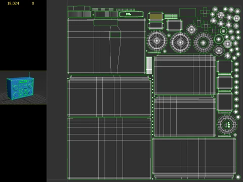 Old Radiostation 01 PBR 3D Model