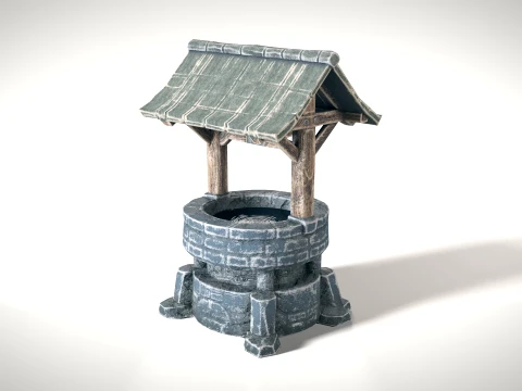 Water Well 01 PBR 3D Modell