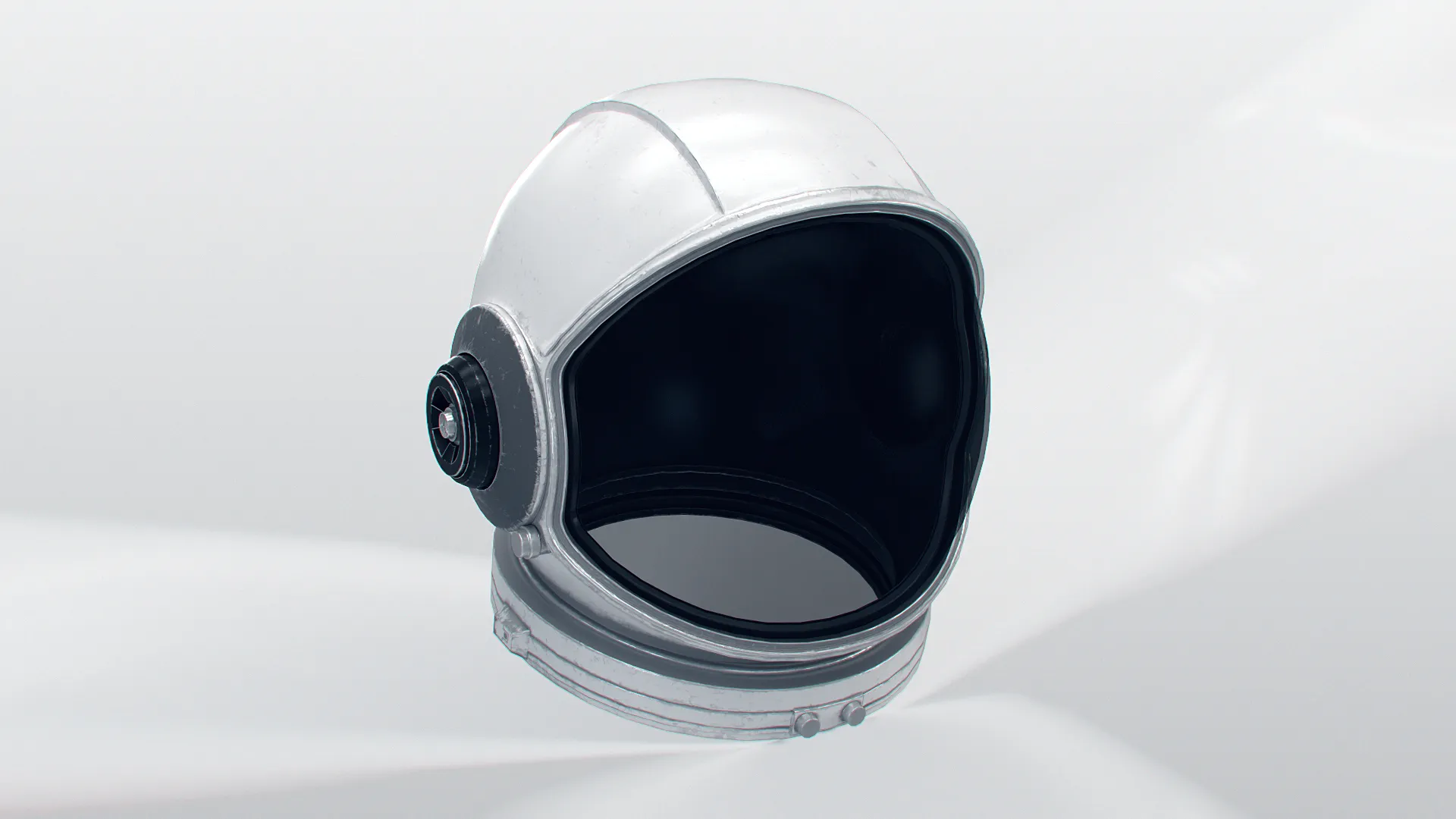 Space Helmet 02 PBR 3D Model .c4d .max .obj .3ds .fbx .stl .blend 