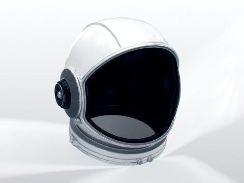 Space Helmet 02 PBR 3D Model