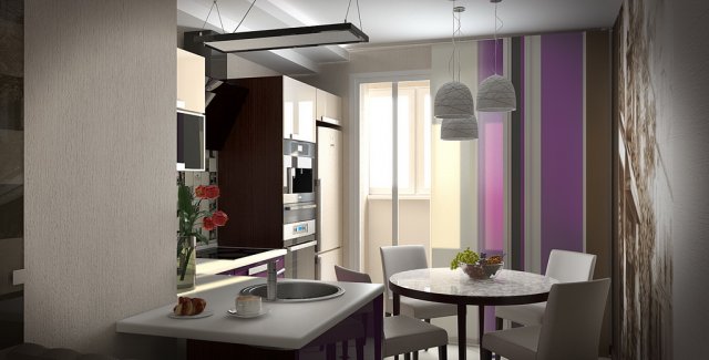 modern kitchen interior Model 3D .c4d .max .obj .3ds .fbx .stl .blend 