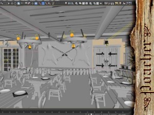poacher banquet restaurant 3D 模型
