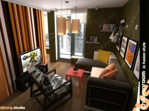 childrenroom in fusion style 3D Model