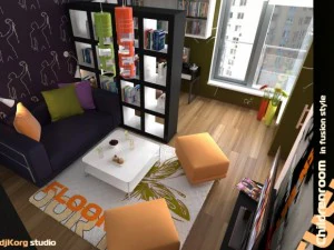 childrenroom in fusion style 3D Model