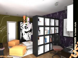 childrenroom in fusion style 3D Модель