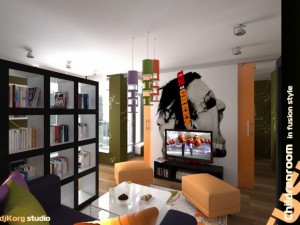 childrenroom in fusion style 3D Модель