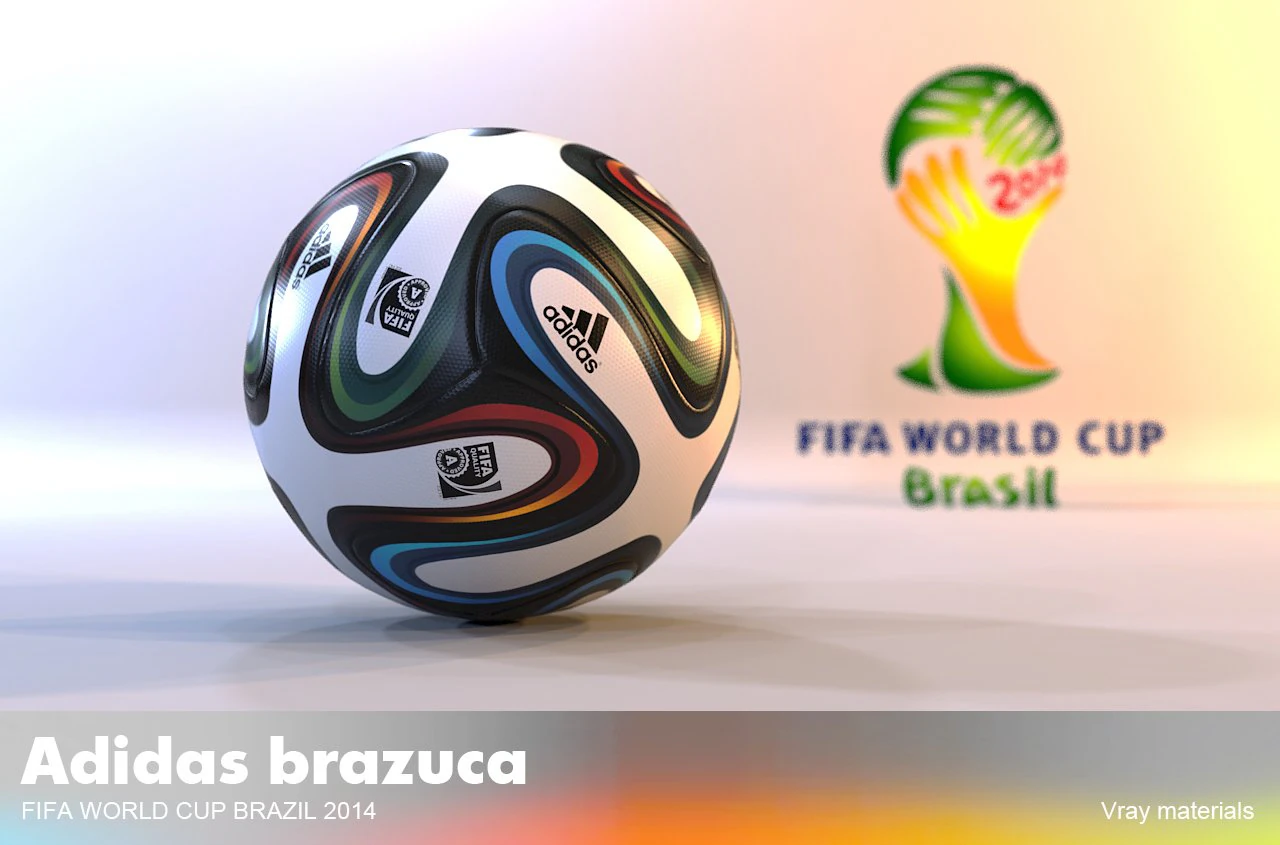 adidas brazuca world cup 2014 ball 3D Model .c4d .max .obj .3ds .fbx .stl .blend 