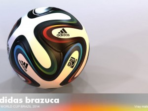 adidas brazuca world cup 2014 ball 3Dモデル