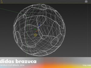 adidas brazuca world cup 2014 ball 3Dモデル