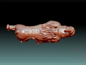 stl lion with rhino head statue 3D Print Model