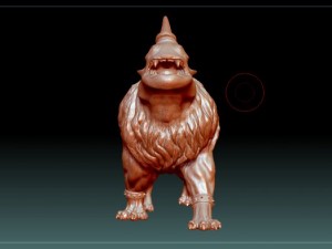 stl lion with rhino head statue 3D Принт Модель