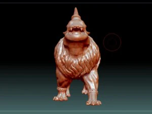 stl lion with rhino head statue 3D Print Model
