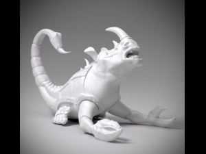 stl scorpion with rhino head statue 3D Model