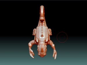 stl scorpion with rhino head statue 3D Model