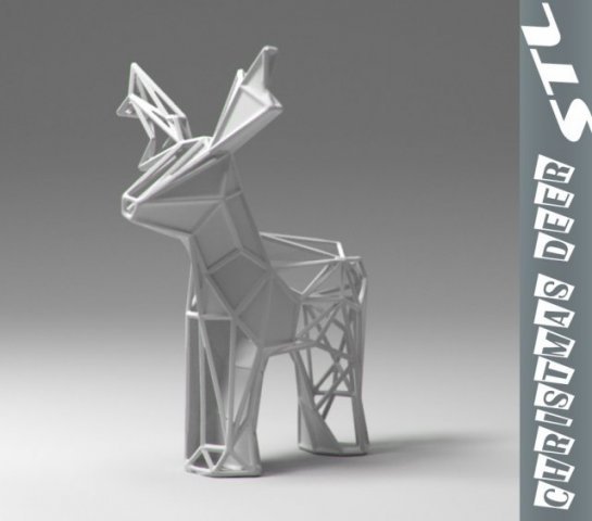 reindeer stl 3D 모델 .c4d .max .obj .3ds .fbx .stl .blend 